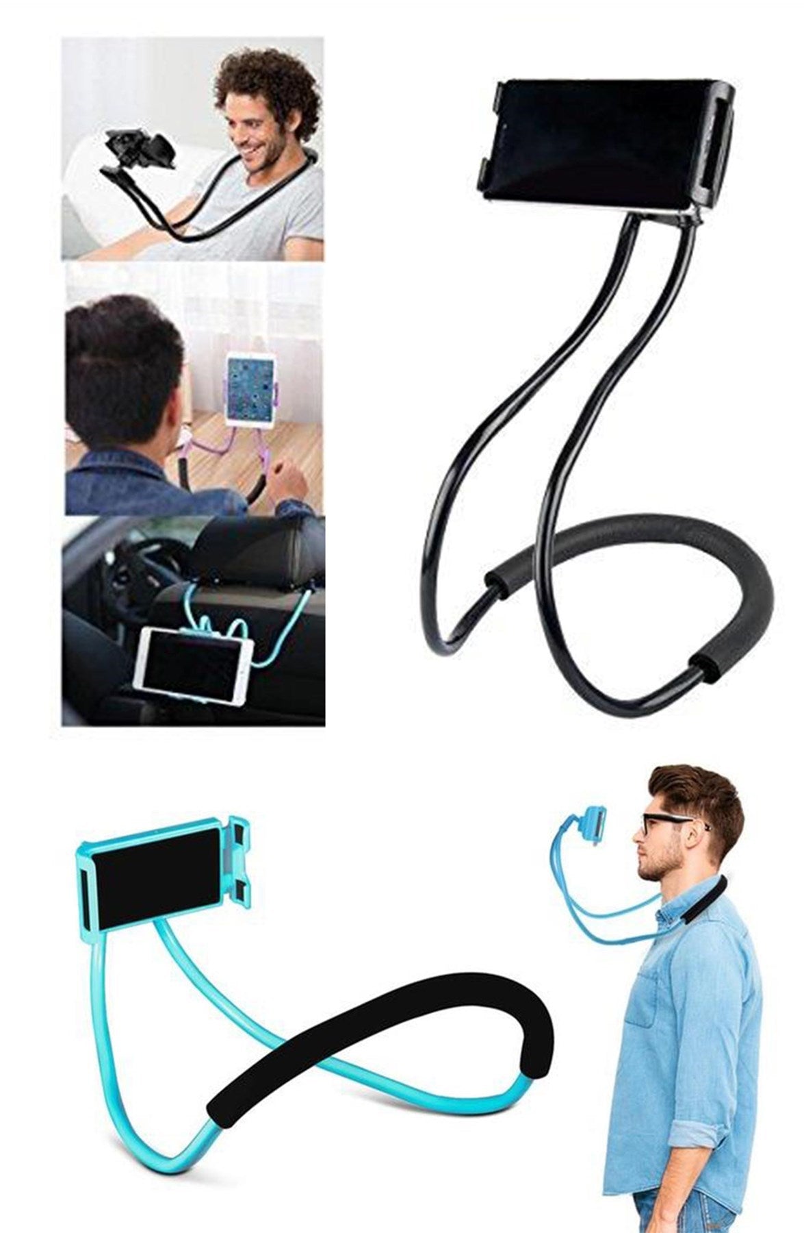 ANKAVERSE® Boyuna Asılan Ergonomik 360 Derece Cep Telefonu Tutucu Stand