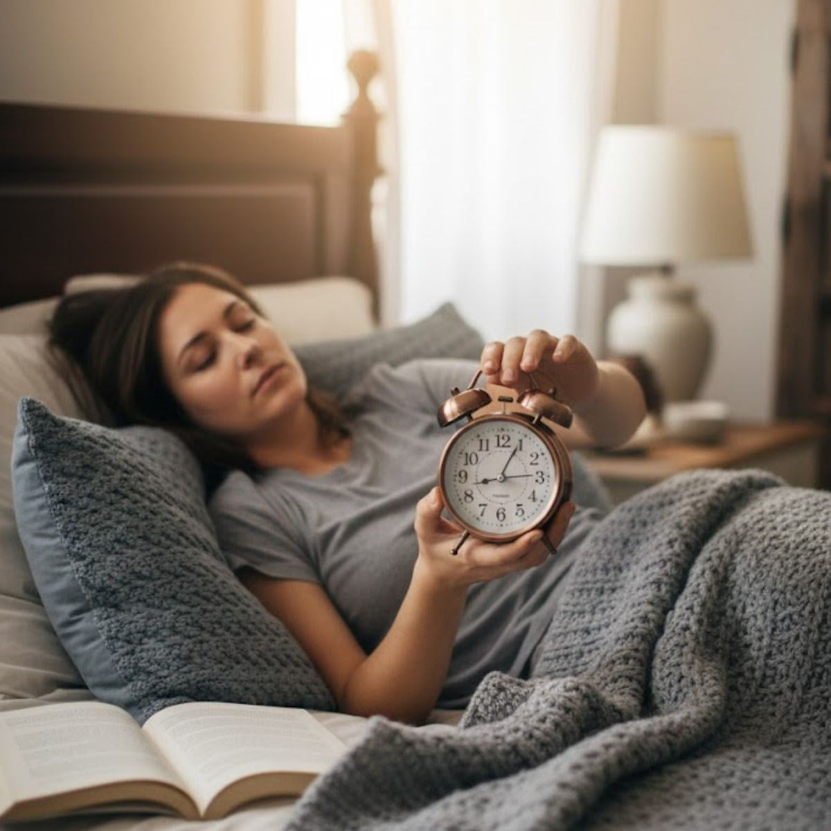 ANKAVERSE® Nostaljik Çalar Saat – Retro Tasarım, Sessiz Akan Mekanizma, Yüksek Sesli Alarm, Masa ve Komodin İçin Dekoratif Saat