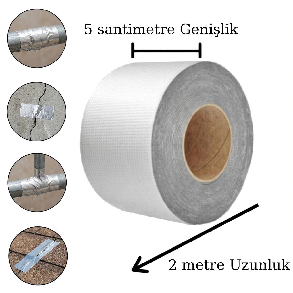 ANKAVERSE® Yüksek Isı Dayanıklı Su Geçirmez Onarım Bandı - 2m x 5cm