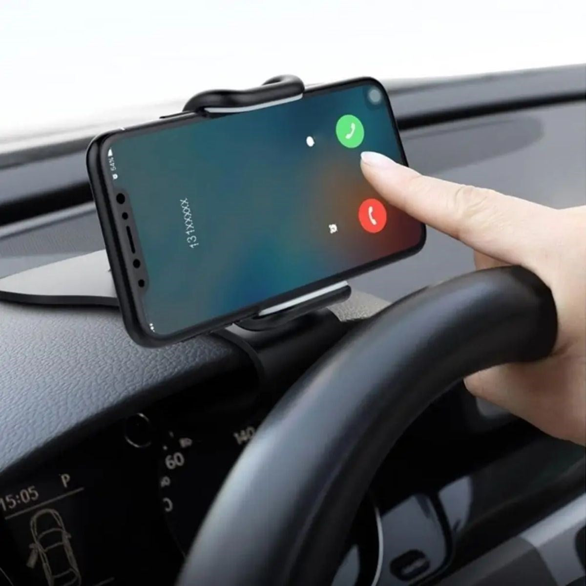 ANKAVERSE® Araç İçi Konsola Takılan Döner Başlıklı Telefon Kıskacı Telefon Tutucu