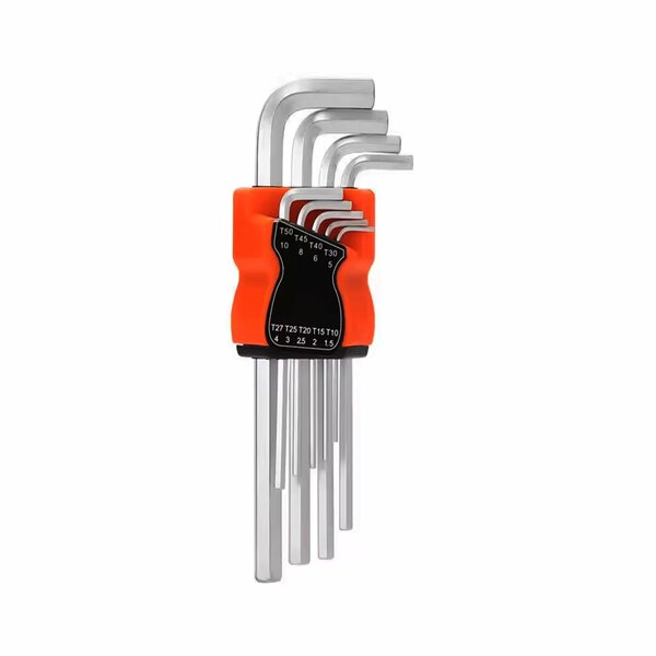 9 PARÇA  KROM UZUN - DÜZ ALYAN 180MM (5286)