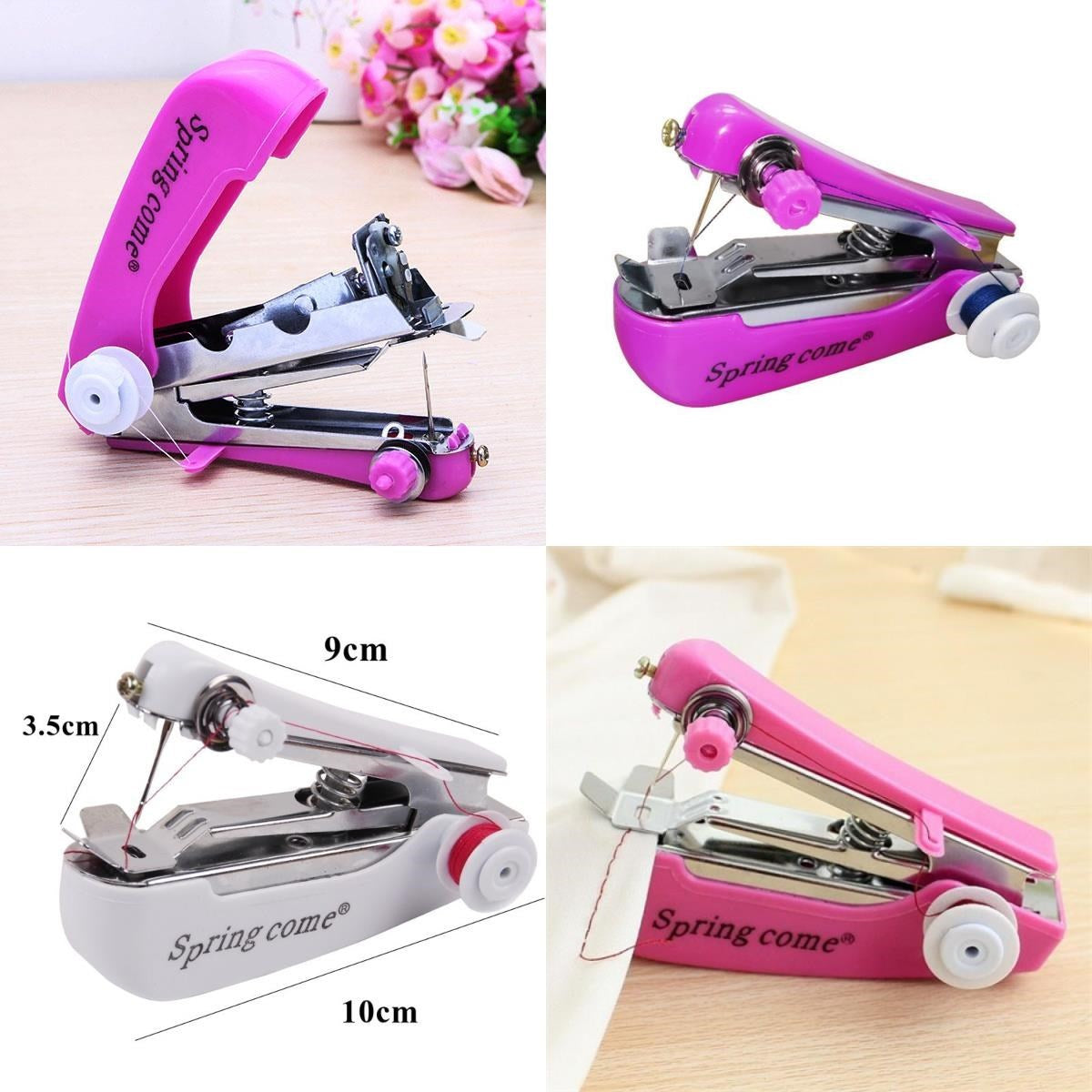 ANKAVERSE® Spring Come Mini Kolay Seyehat ve Ev Tipi El Dikiş Dikme Makinası