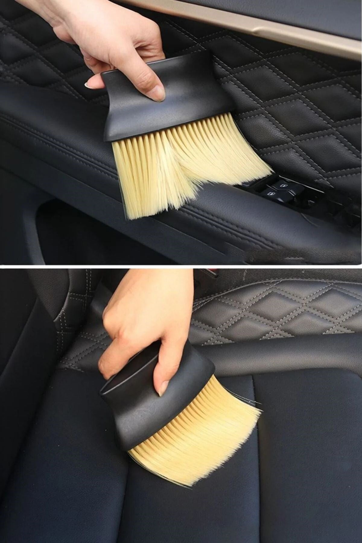 ANKAVERSE® Yumuşak Kıllı ve Ergonomik Saplı Araç İçi Detaylı Toz Temizleme Fırçası