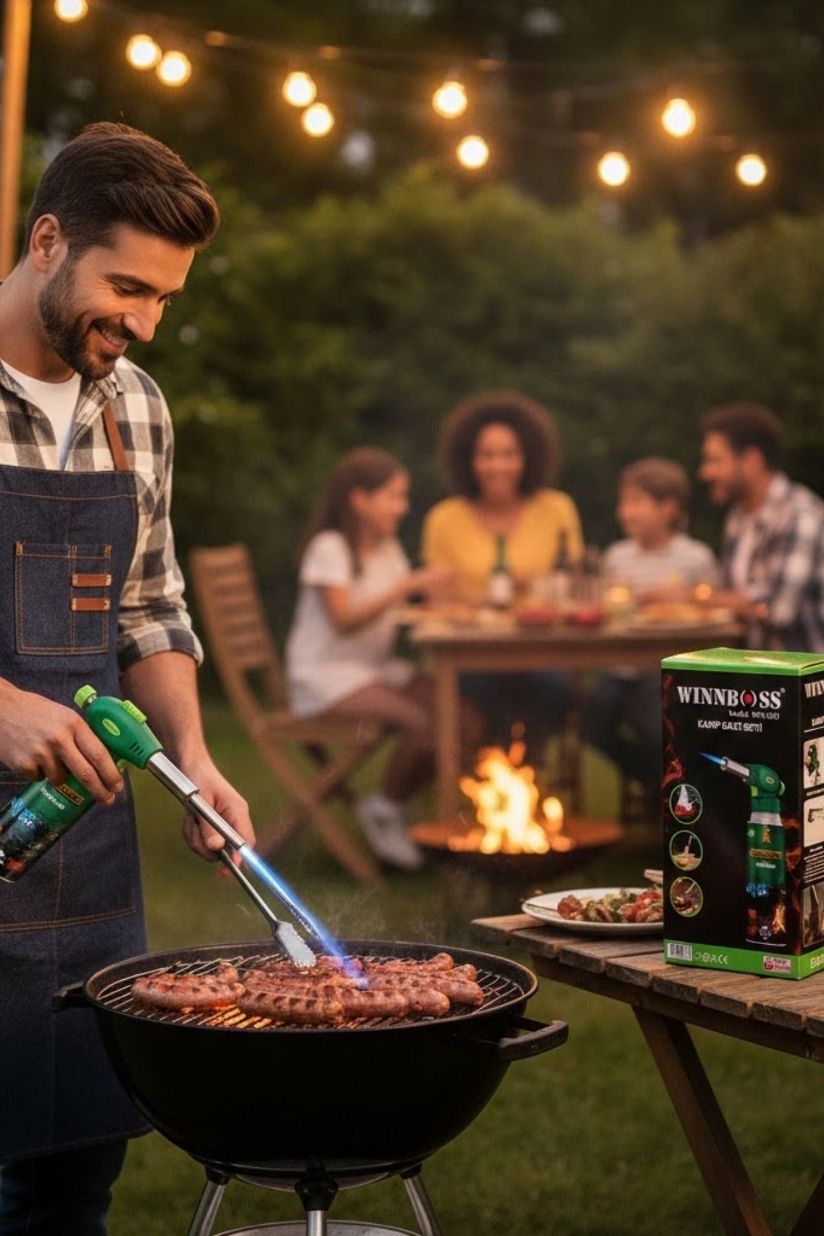 ANKAVERSE® Outdoor Kamp, Piknik ve Tamir İşleri İçin Kamp Gazı Seti – Taşınabilir Pürmüz Alev Tabancası ve Yüksek Performanslı Gaz Kartuşu