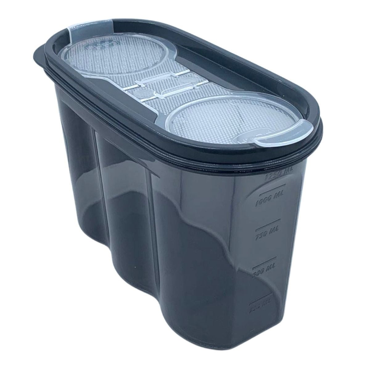 ANKAVERSE® Çift Kapaklı Ölçekli Saklama Kabı - 1.2L