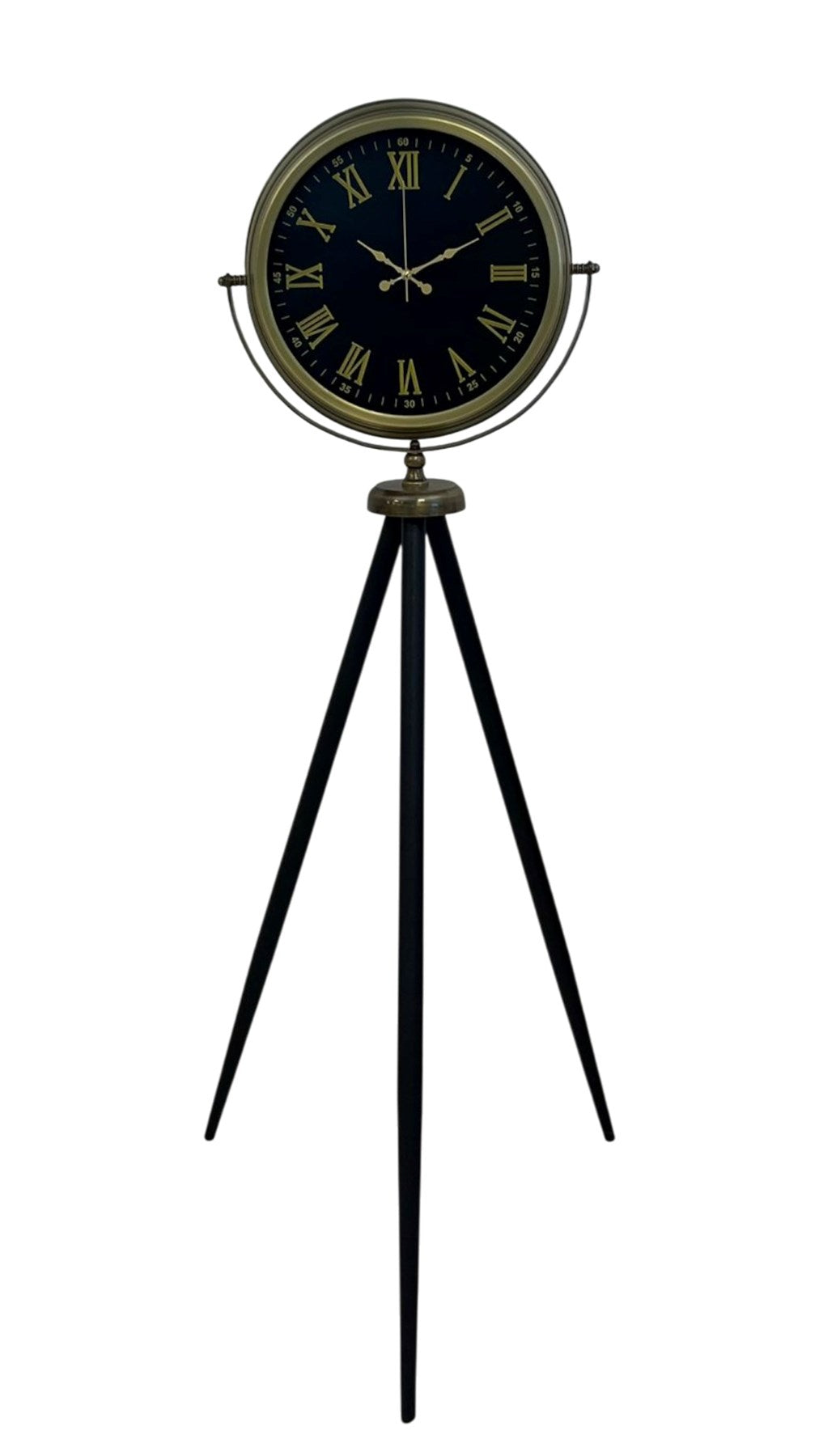 Vintage Roma Rakamlı Modern Tripod Ayaklı Saat