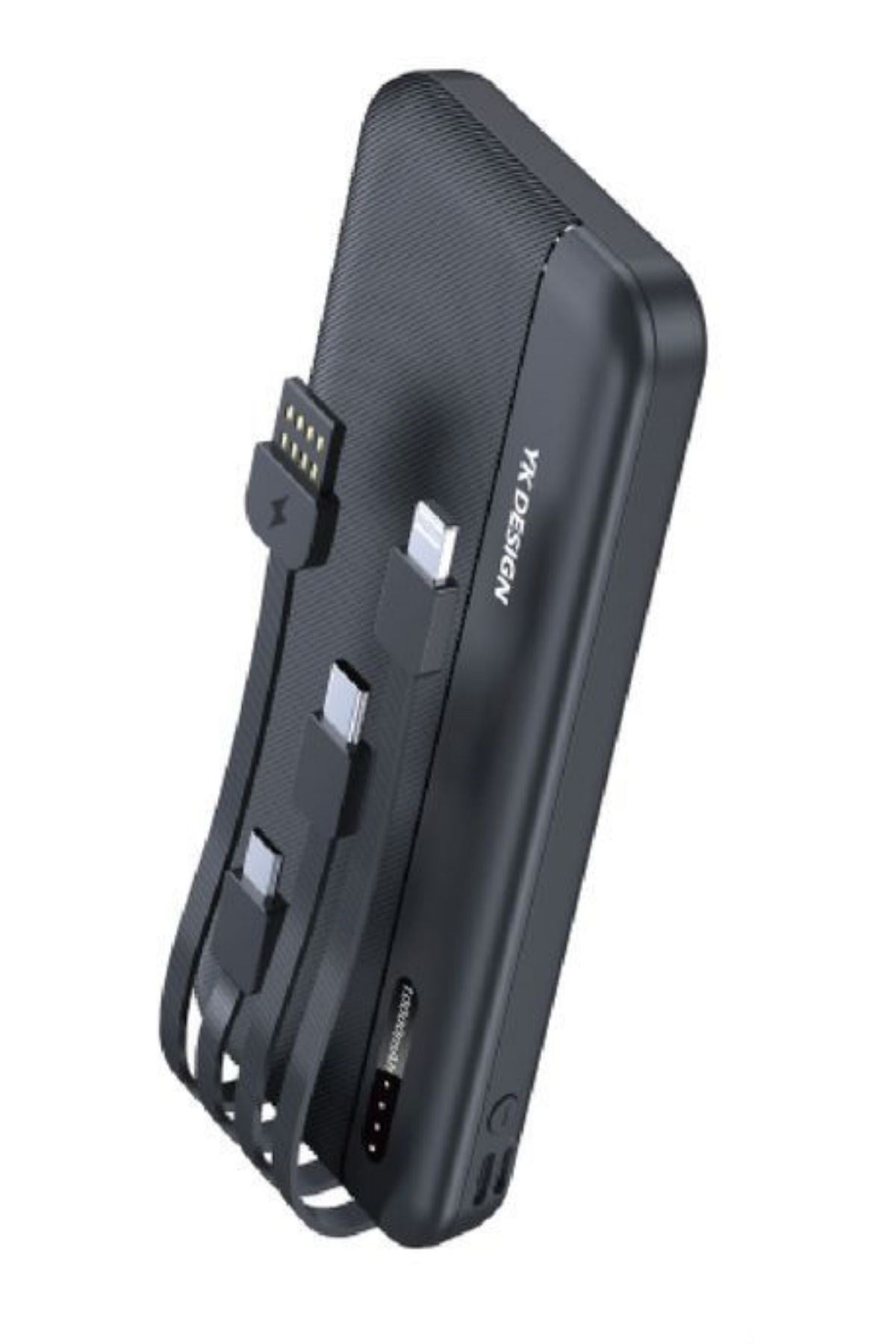 ANKAVERSE® 10000 mAh Micro Type-C USB Lightning 4 Kablolu Hızlı Kablosuz Şarj Powerbank