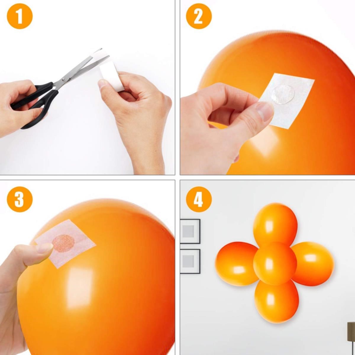 ANKAVERSE® Damla Model Çift Taraflı Balon Yapıştırıcısı