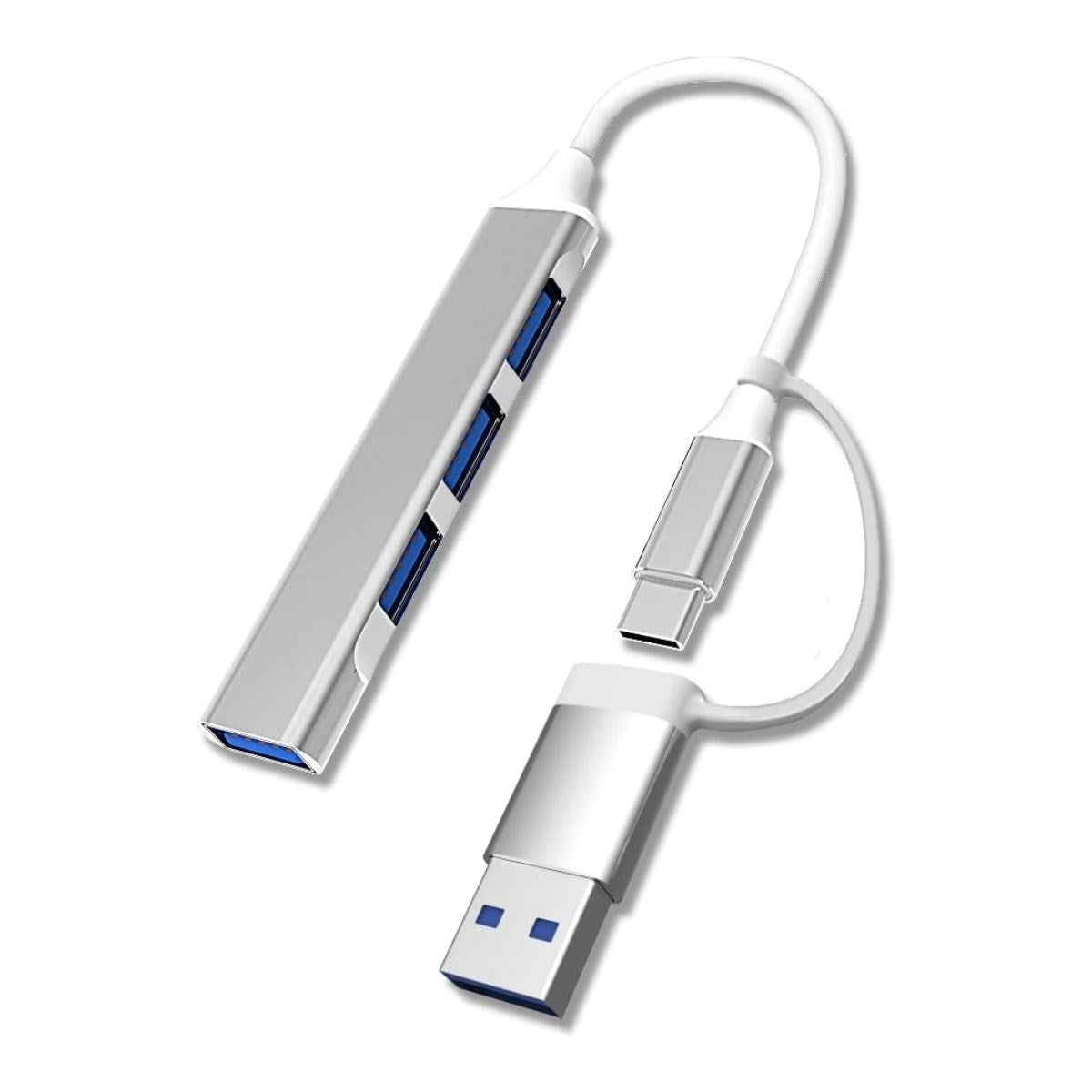 ANKAVERSE® 4 Port'lu Bağlantı İstasyonu Ultra İnce USB Bölücü TYPE-C tipi Çoklu Arayüz Adaptörü Multi Usb Çoklayıcı
