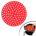 ANKAVERSE® Siyah Silikon Airfryer Pişirme Matı - Isıya Dayanıklı, 23 cm