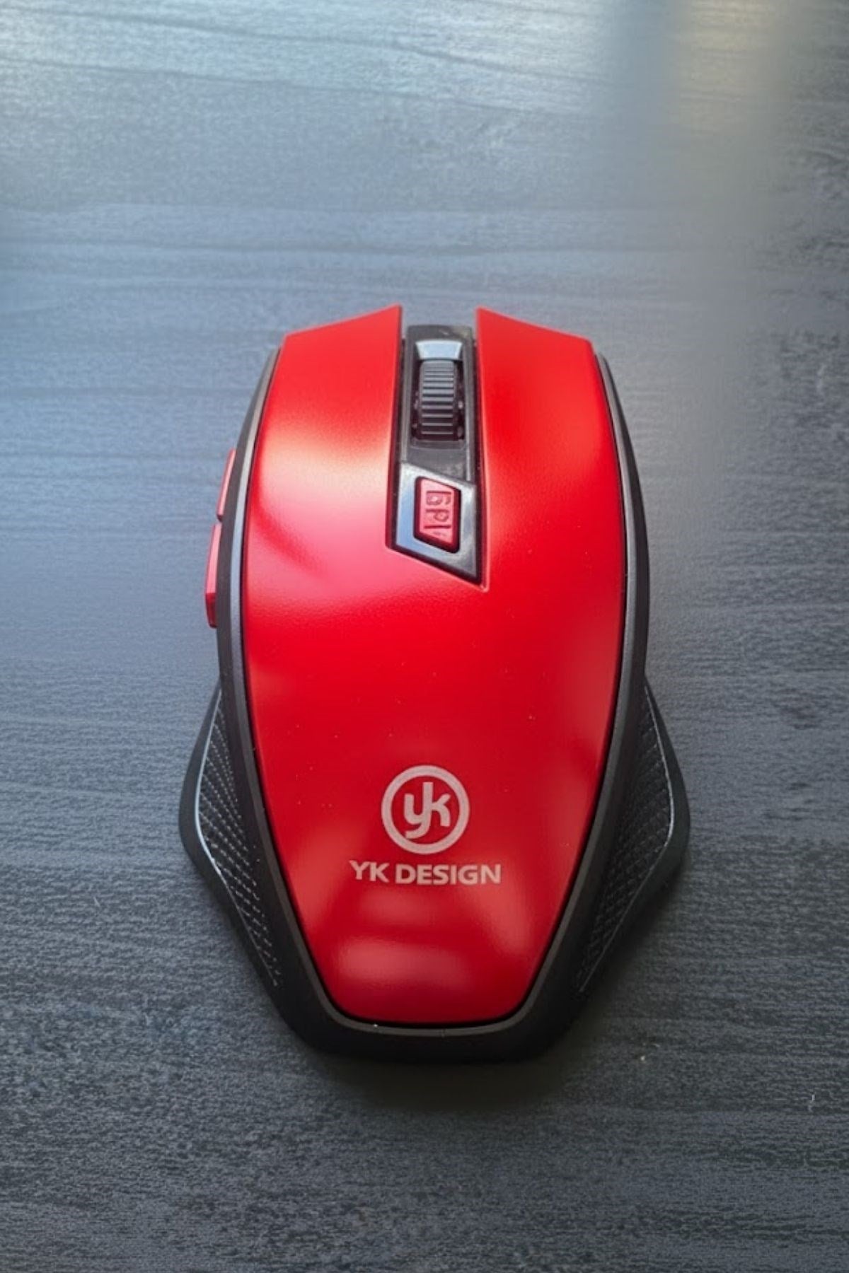 ANKAVERSE® Kırmızı Renkli Baş Parmak Destekli Ergonomik Sessiz Kablosuz Mouse – USB Alıcılı, Ofis ve Oyun İçin Konforlu Bilgisayar Faresi MS6300