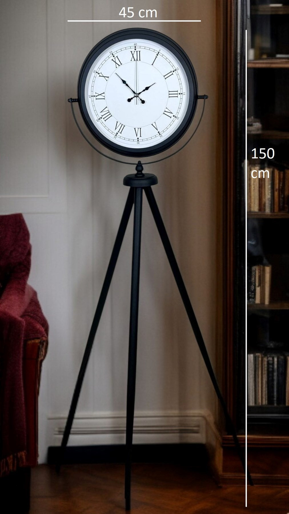 Black Elite Tripod Ayaklı Saat