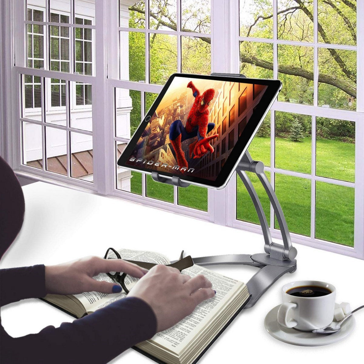 ANKAVERSE® 360° Dönebilen Mutfak Tablet ve Telefon Tutucu