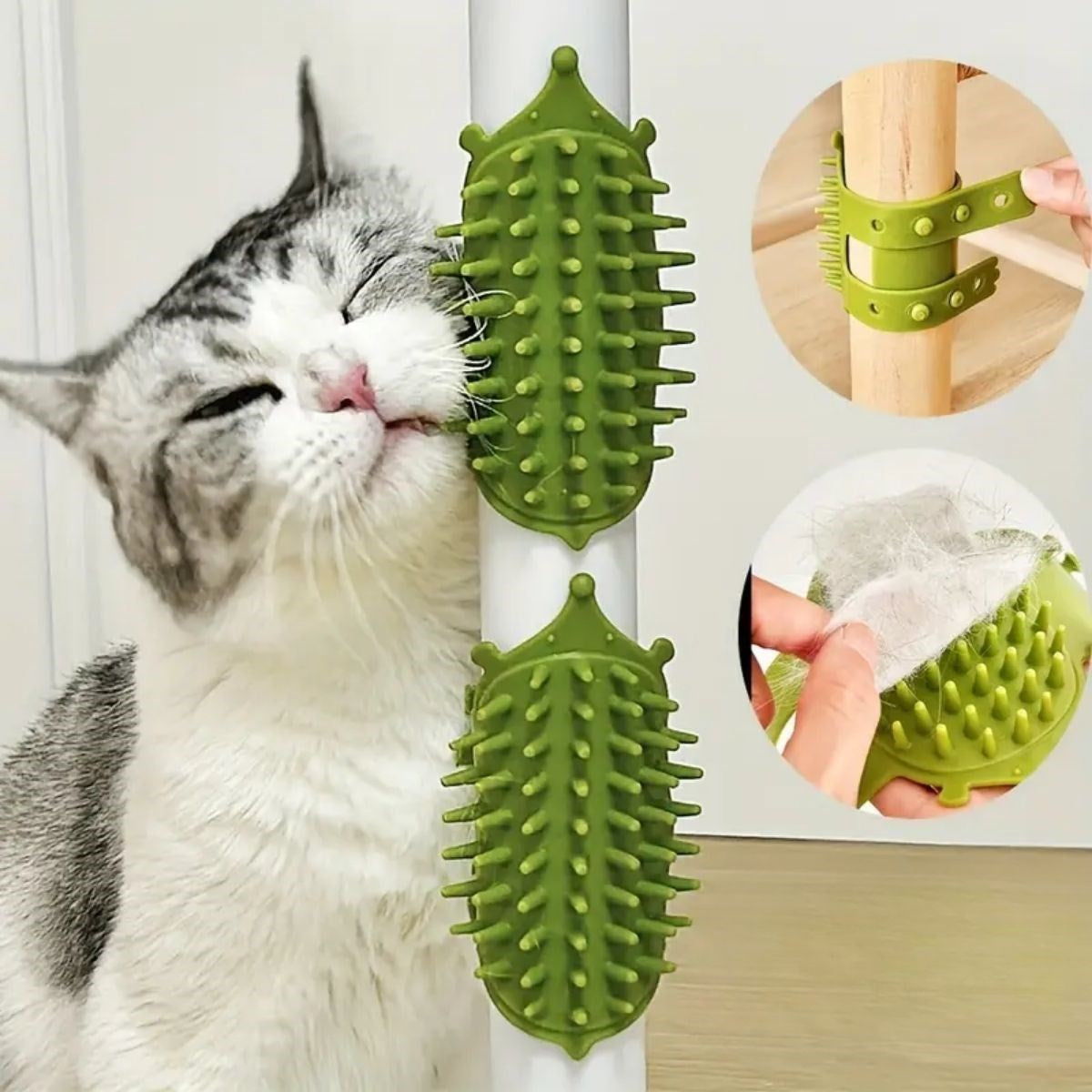 ANKAVERSE® Ayarlanabilir Silikon Kedi Kaşınma Tarağı