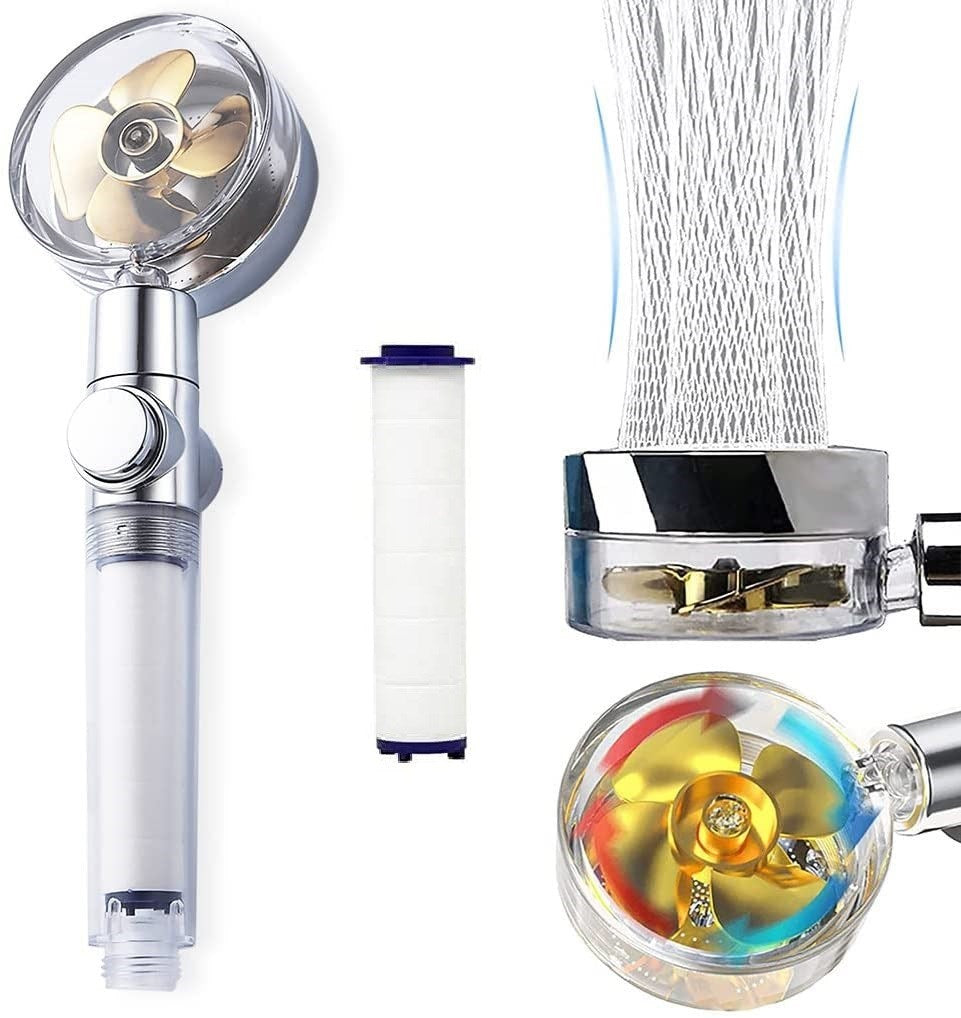 ANKAVERSE® Turbo 360° Dönen Filtreli Yüksek Basınçlı Duş Başlığı