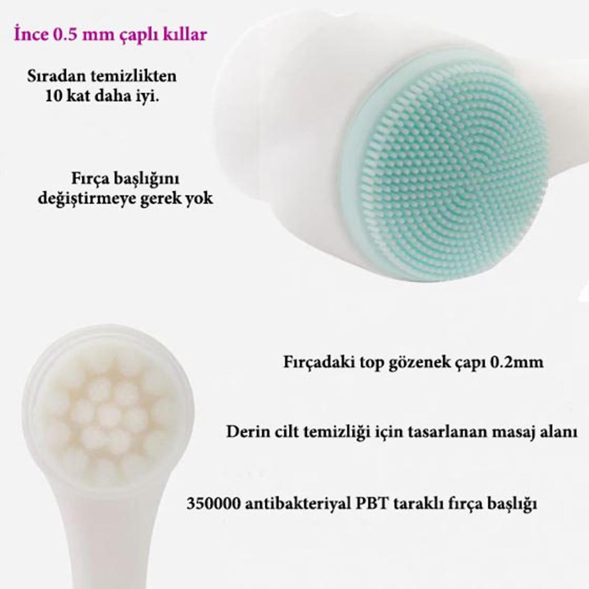ANKAVERSE® Yeşim Taşı Masaj Aleti ve Cilt Temizleme Fırçası 2'li Set