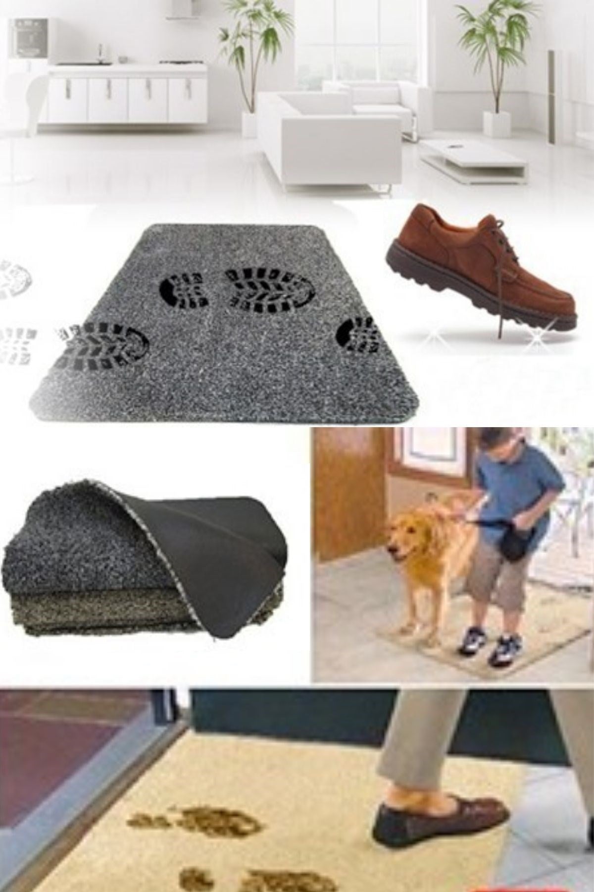 ANKAVERSE® Clean Step Süper Emici Yıkanabilir Paspas