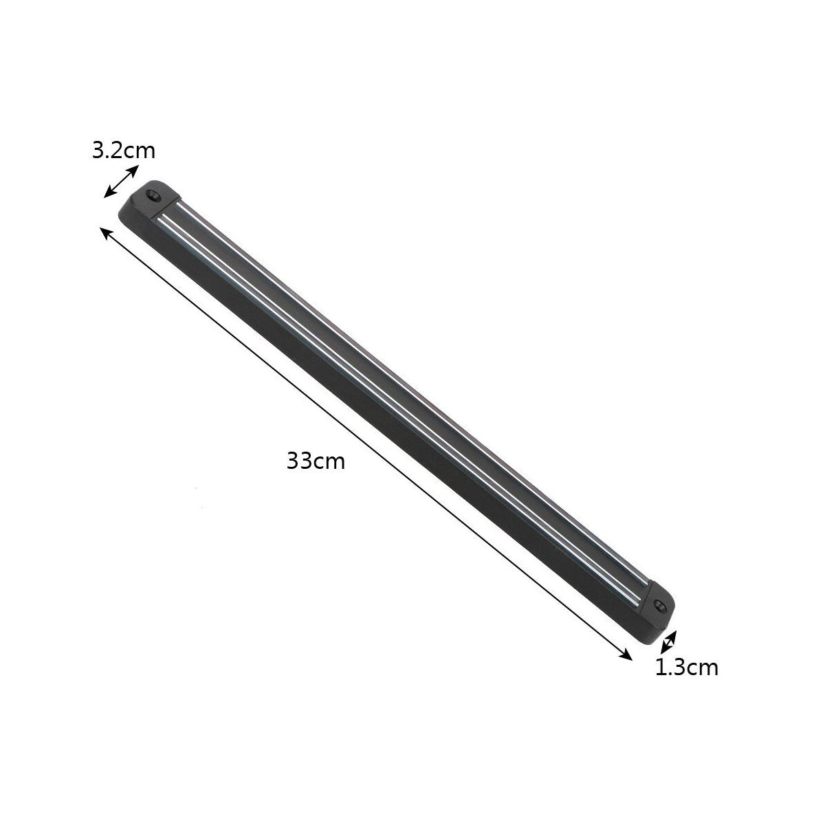 ANKAVERSE® Mıknatıslı Paslanmaz Duvar Bıçak Askısı Standı 33 Cm  Aparat
