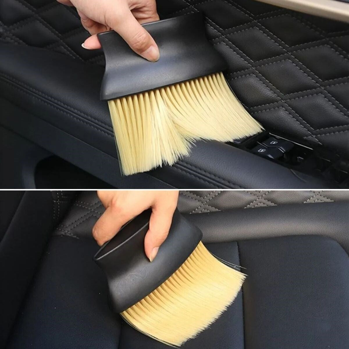 ANKAVERSE® Yumuşak Kıllı ve Ergonomik Saplı Araç İçi Detaylı Toz Temizleme Fırçası