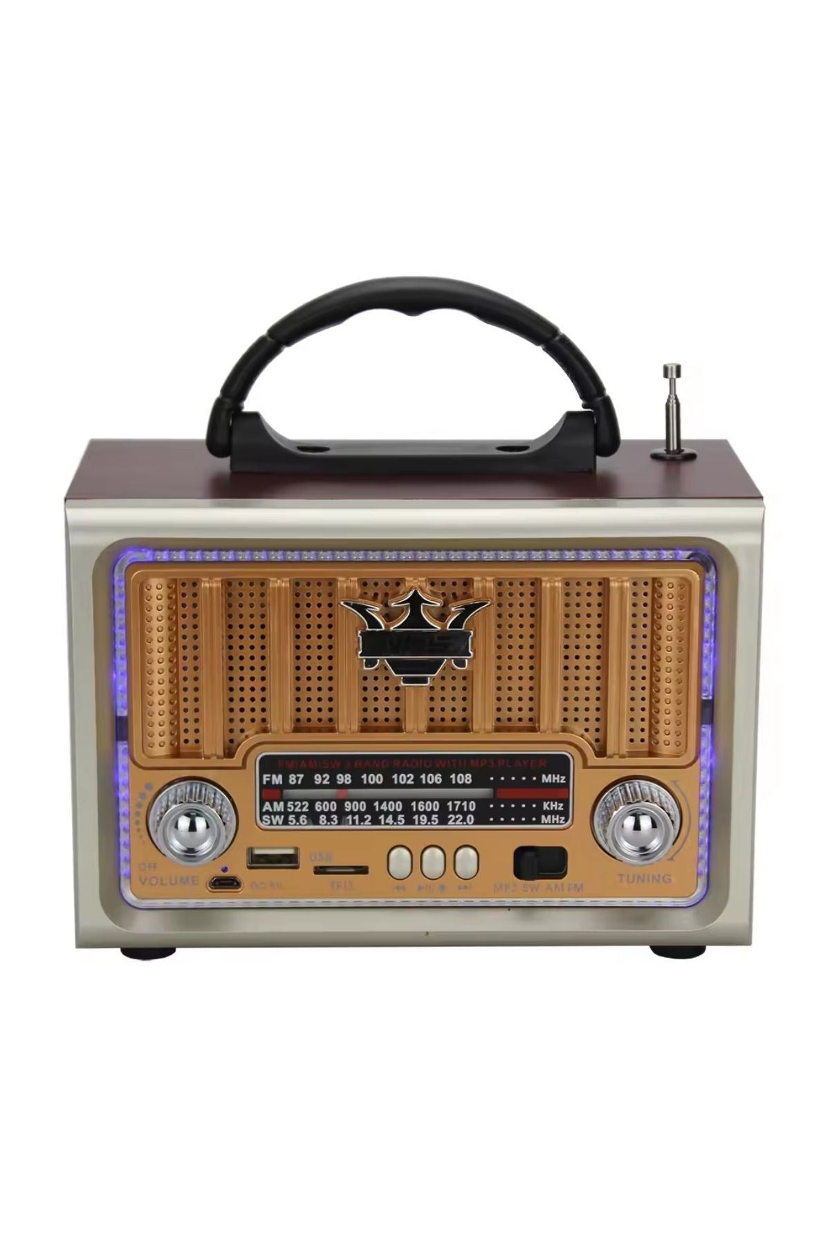ANKAVERSE® Taşınabilir Klasik AM/FM/SW  Retro Nostaljik Radyo