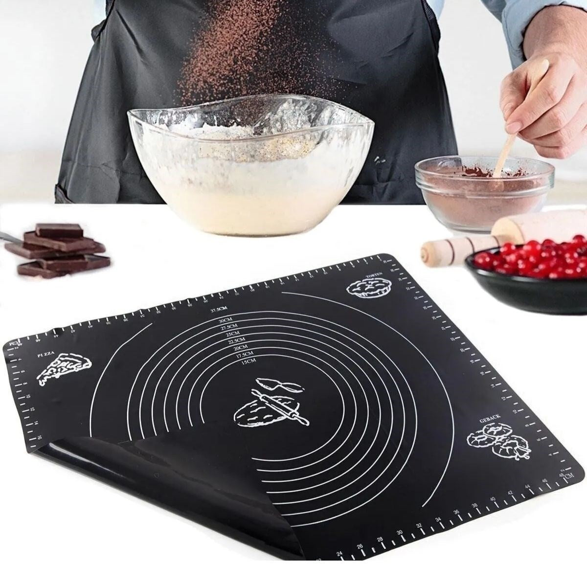 ANKAVERSE® Çok Amaçlı Silikon Hamur Matı (40x50 cm)
