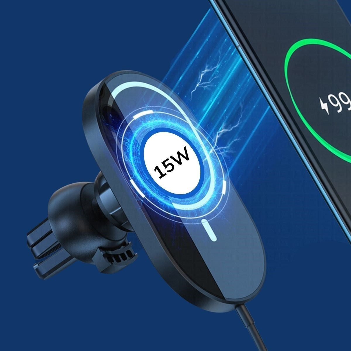ANKAVERSE® 15w Mıknatıslı Takılabilen Hızlı Şarj Tüm Cihaz Ve Araçlara Uyumlu Araç İçi Şarj Cihazı