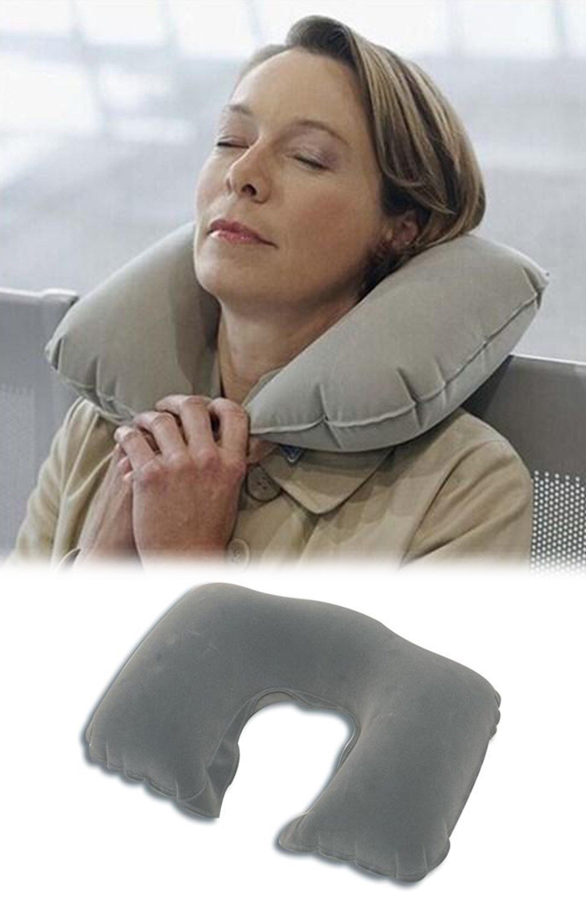 ANKAVERSE® Seyahat Yolculuk Uyku Boyun Yastığı Ergonomik Ortopedik Yastık