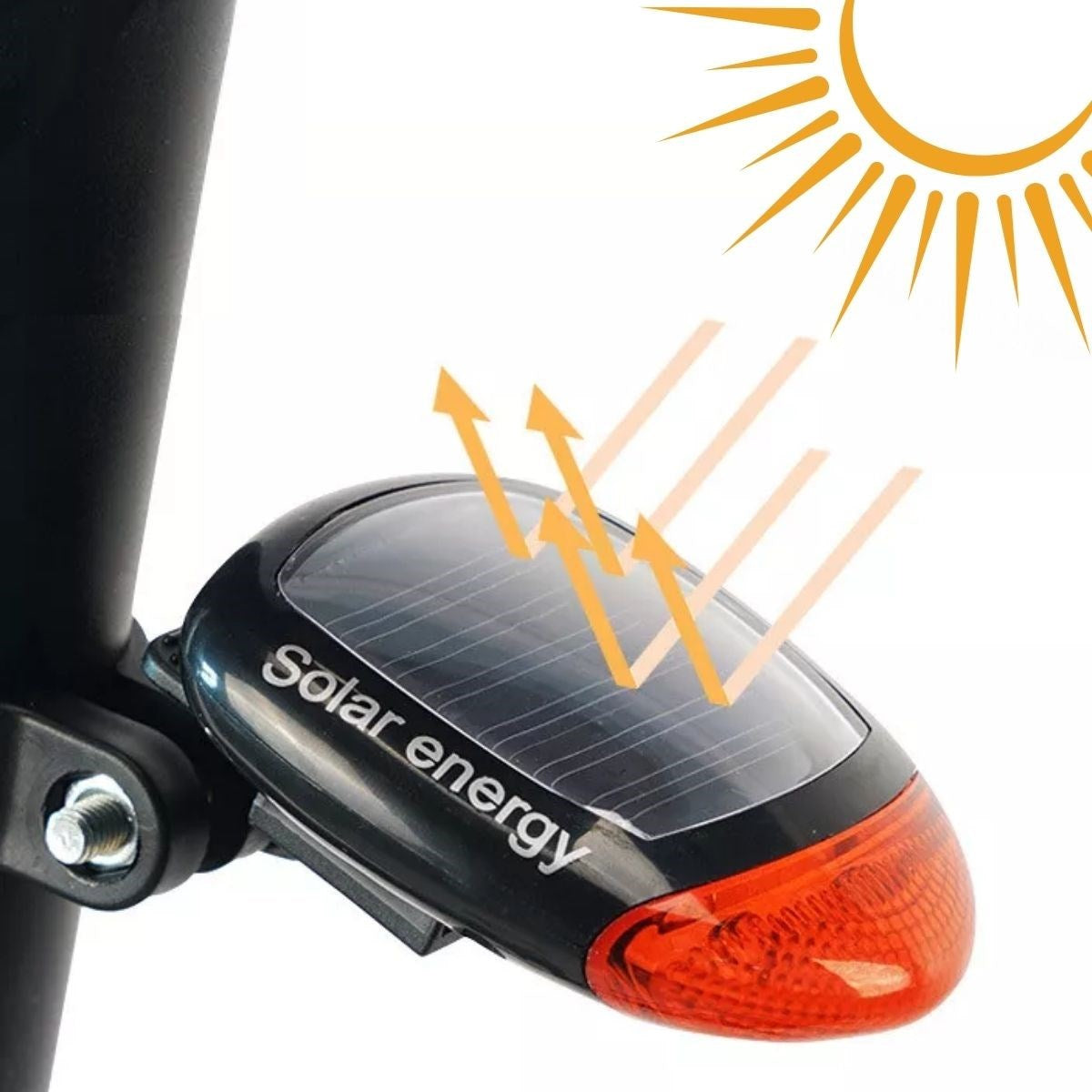 ANKAVERSE® LED Güneş Enerjisi ile Şarj Edilebilir Bisiklet Kuyruk Lambası Solar Bisiklet Lambası