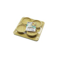 AHŞAP BAMBU 5PCS ÇEREZLİK - LOKUMLUK KASE SETİ 22X22CM (5286)