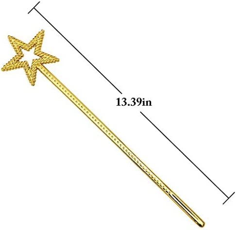 Altın Renk Yıldız Peri Asası Peri Değneği 34 cm 1 Adet (5286)