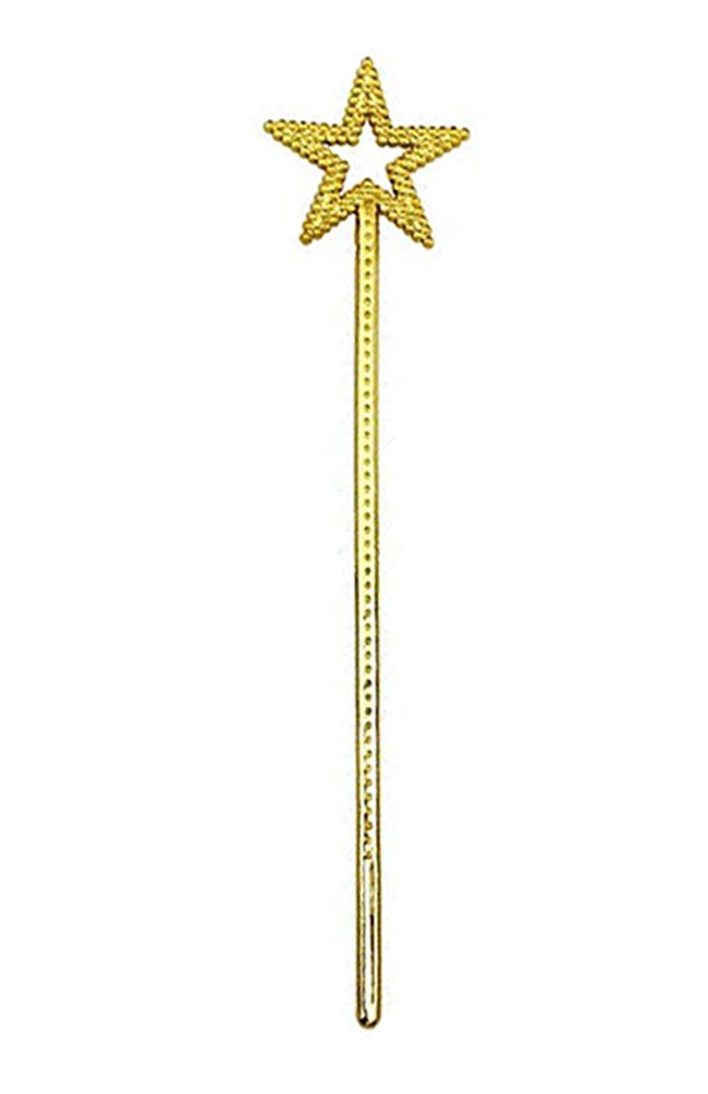 Altın Renk Yıldız Peri Asası Peri Değneği 34 cm 1 Adet (5286)