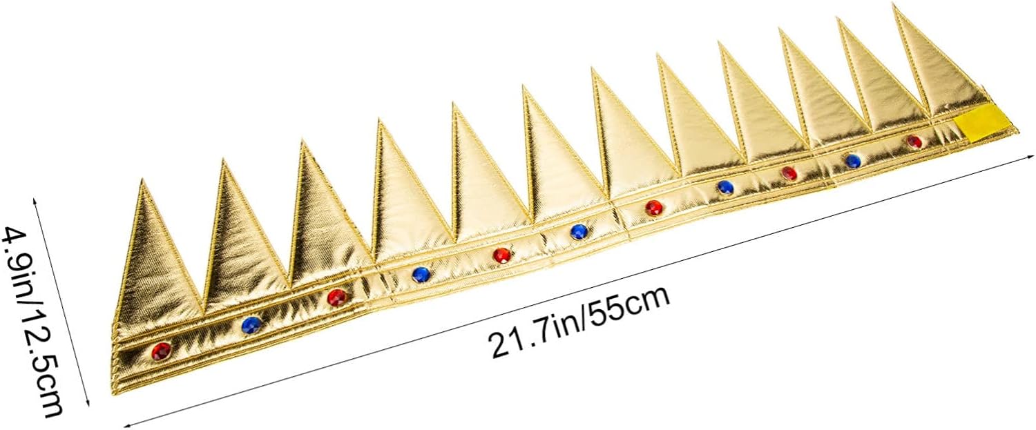 Altın Renk Eva Yumuşak Kral Kraliyet Tacı Yetişkin Çocuk Uyumlu 55 cm (5286)
