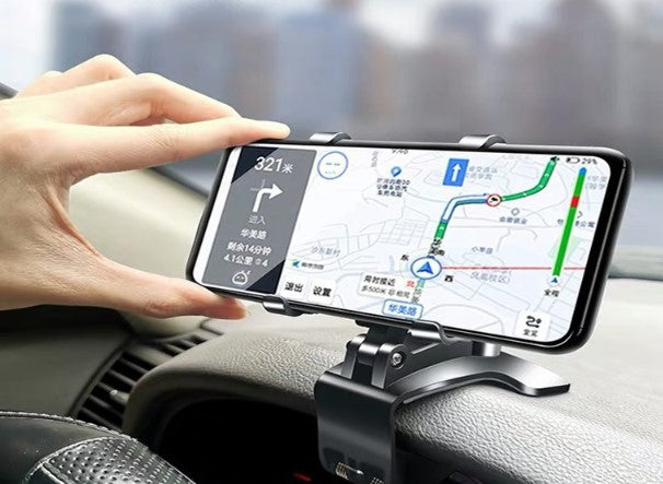 Araba Gösterge Üstüne Takılan 360 Oynar Başlıklı Telefon Tutucu (5286)