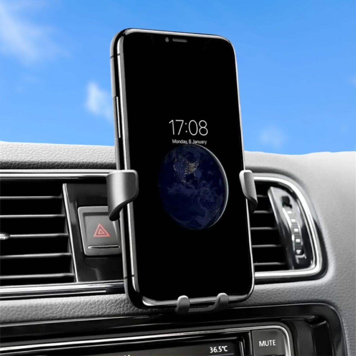Araç İçi Klima Izgarasına Takılabilen Plastik Oto Telefon Tutucu Gravity (5286)