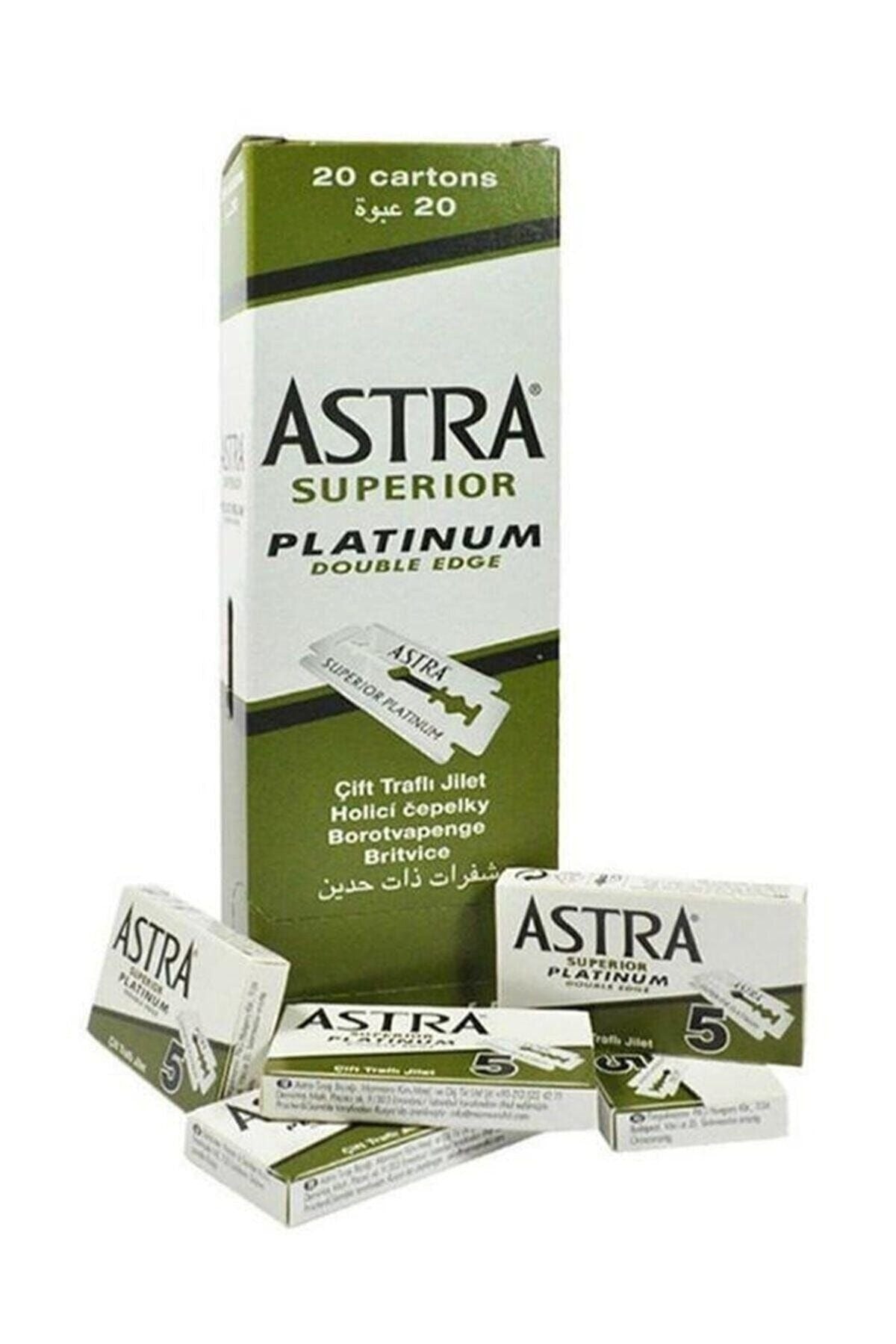 ASTRA JİLET YEŞİL 1 KUTU İÇİNDE 20 KÜÇÜK PAKET VE HER PAKETTE 5 JİLET VAR -  TOPLAM 100 JİLET (5286)