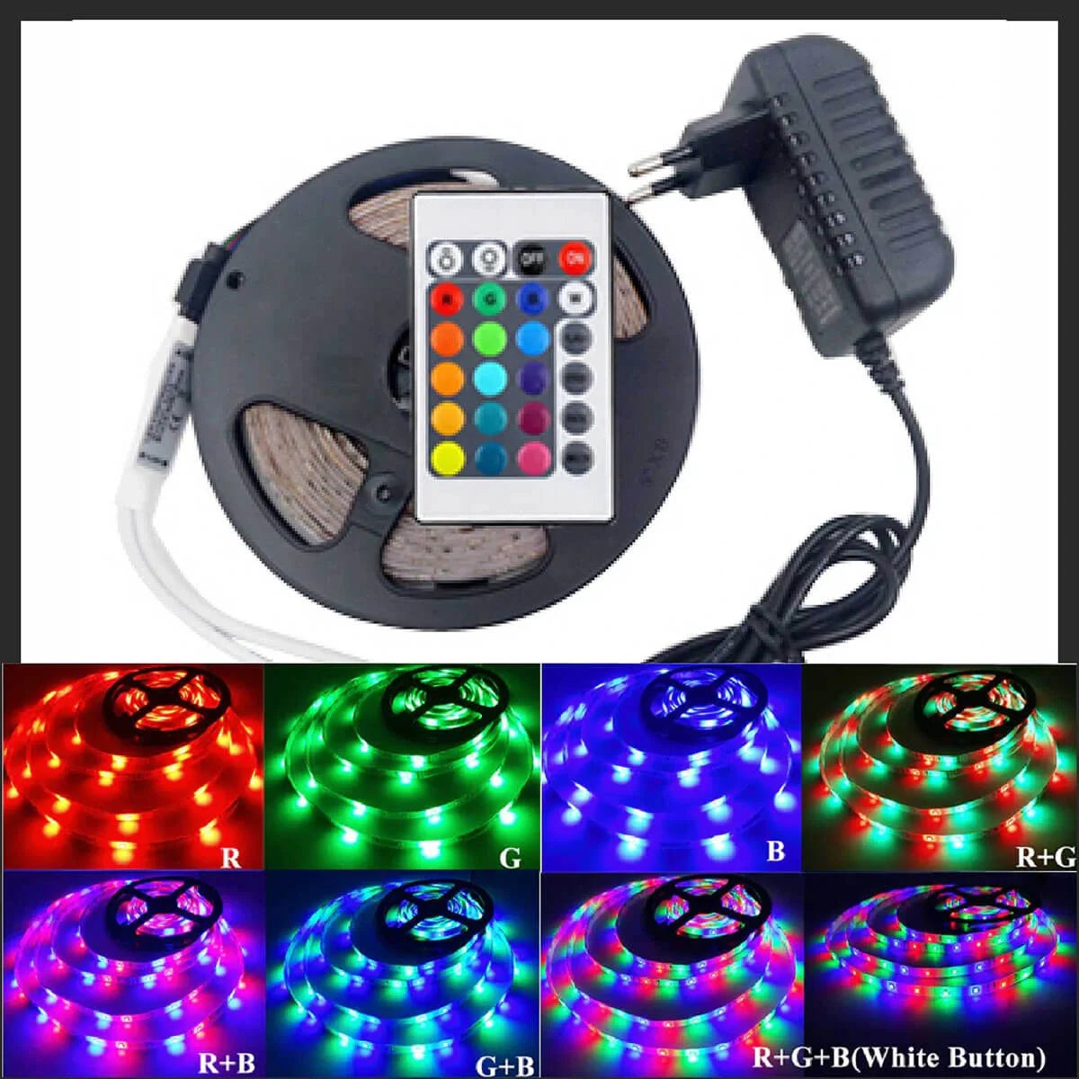 Atek Led Işık 5 Metre Şerit Led RGB Işıklı (5286)