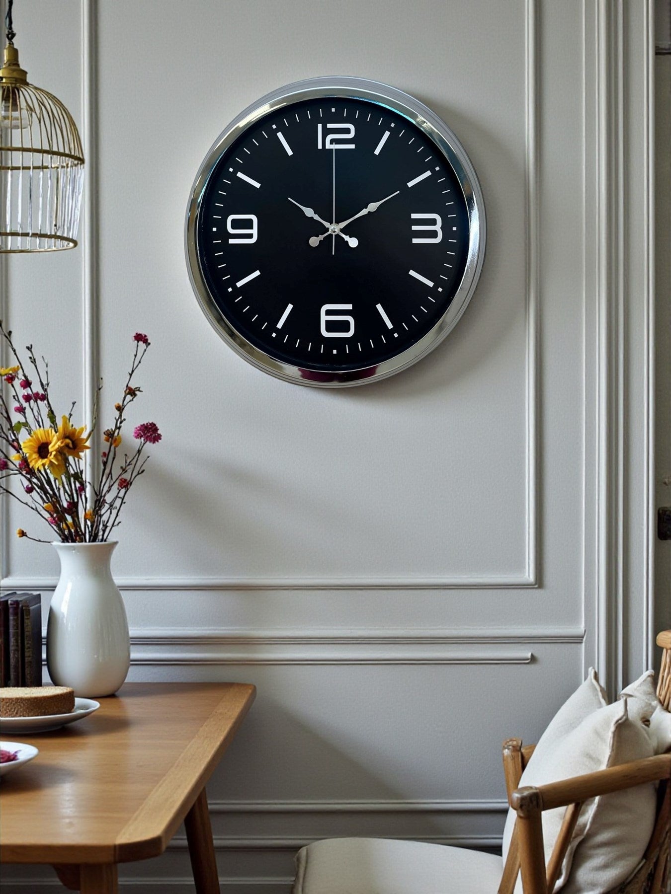 Zentime Elegance 40 Cm Metal Büyük Rakamlı Modern Tasarım