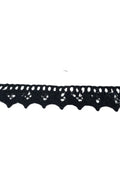 Kopanaki Dantel en 1,5 cm Siyah 10 Metre