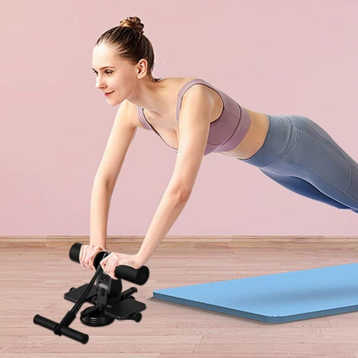 ANKAVERSE® 4 Direnç Bantlı Mekik Çekme Spor Aleti – Karın, Kol ve Tüm Vücut İçin Evde Egzersiz Aleti