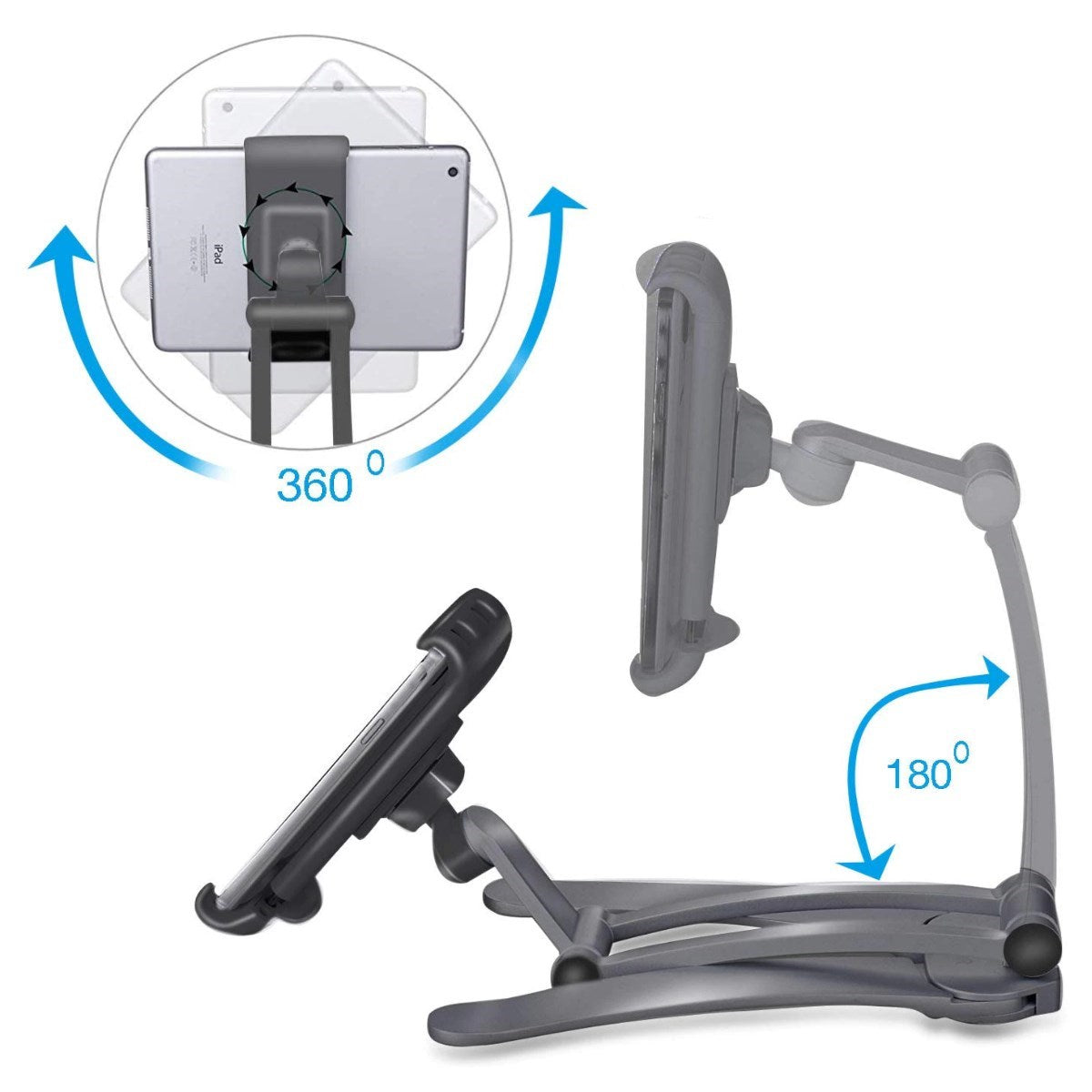 ANKAVERSE® 360° Dönebilen Mutfak Tablet ve Telefon Tutucu