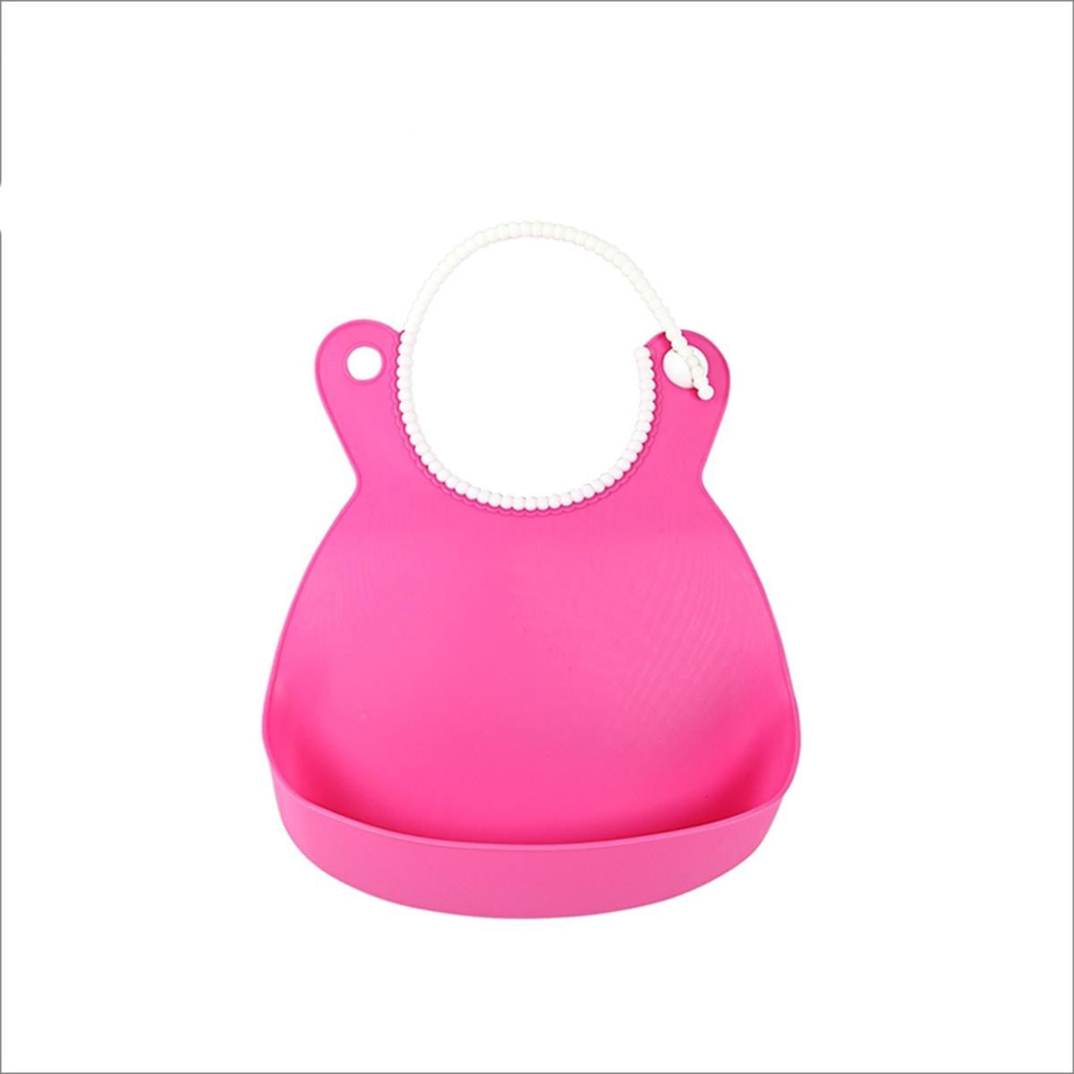 ANKAVERSE® Pembe Silikon Bebek Mama Önlüğü - Dökülme Önleyici ve Bükülebilir