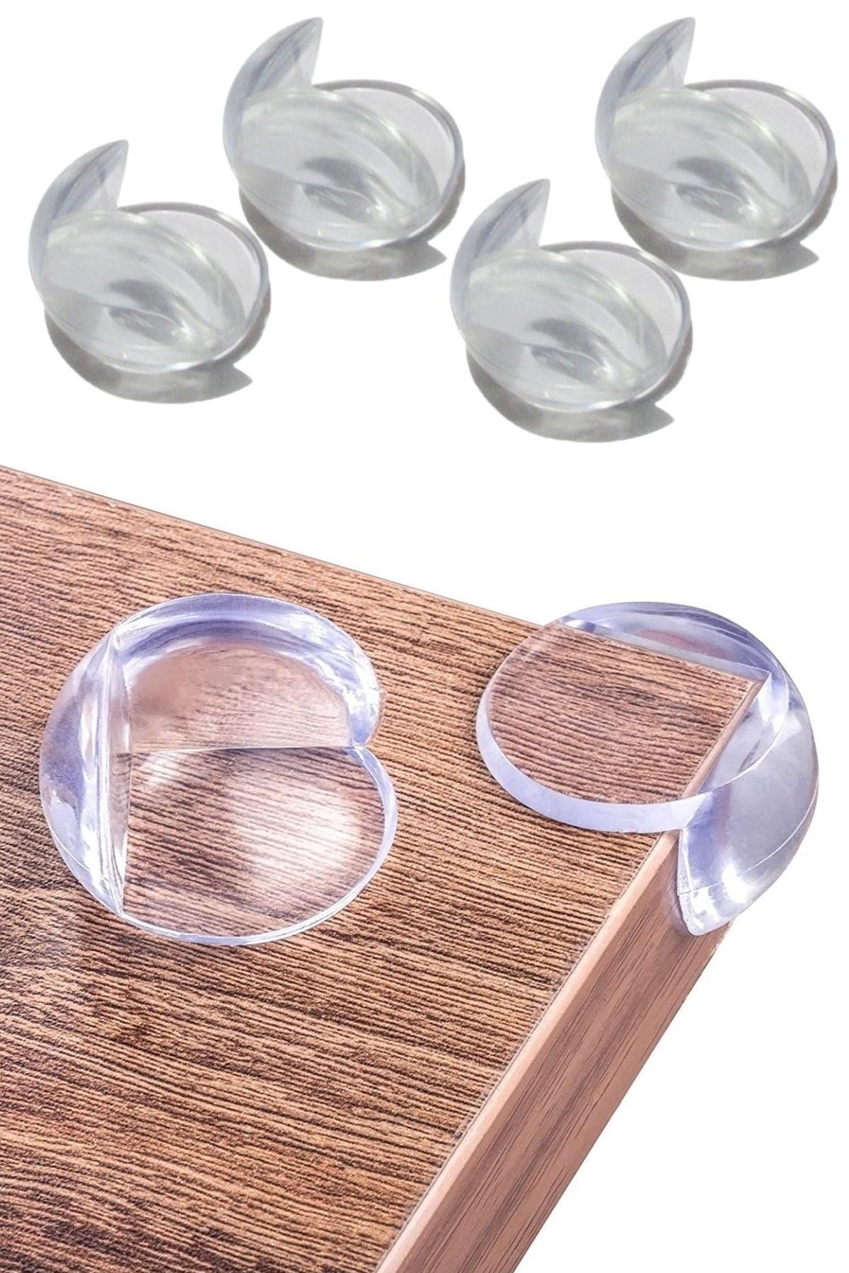 ANKAVERSE® Şeffaf Yumuşak Köşe Koruyucuları (4 Adet)