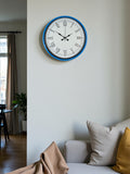 Zentime 36 Cm Mavi Dekoratif Duvar Saati