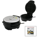 BELÇİKA WAFFLE MAKİNESİ ELEKTRİKLİ 4 WAFFLE - YAPIŞMAZ DÖKÜM PLAKA PASLANMAZ ÇELİK ÜST KAPLAMA SSM-2591 (5286)