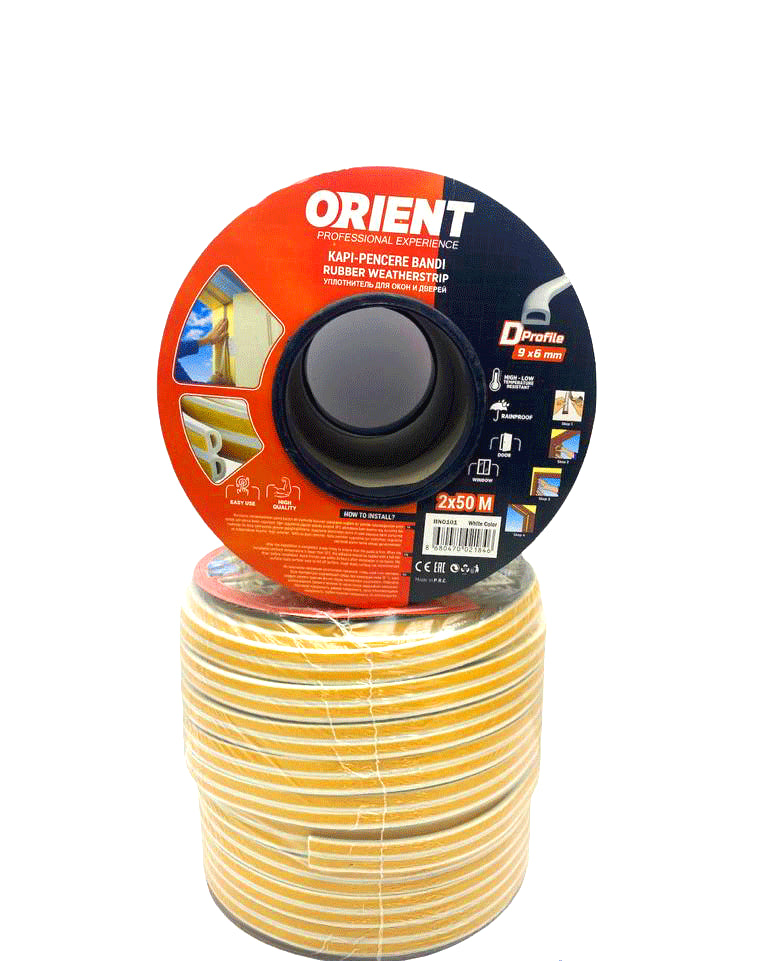 BEYAZ 100MT2X50MTBOBİN FİTİL KAPI PENCERE BANT (5286)