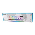 BEYAZ GÖKKUŞAĞI IŞIKLI USB KABLOLU OYUNCU KLAVYE - MOUSE SET (5286)