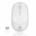 Beyaz Renkli Ergonomik Sessiz Kablosuz Mouse – USB Alıcılı, Ofis ve Oyun İçin Konforlu Bilgisayar Faresi MS6310 (5286)