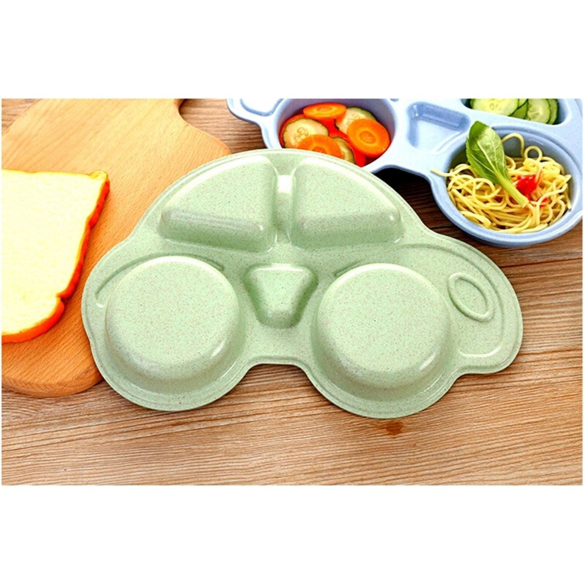ANKAVERSE® Araba Şeklinde Eğlenceli Bebek Mama Tabağı