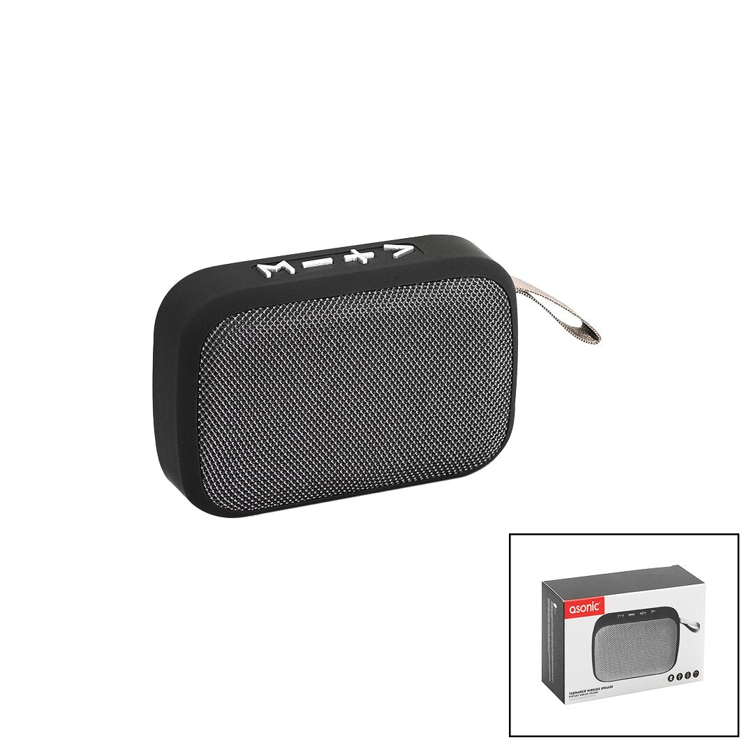 BLUETOOTH WİRELESS MİNİ HOPARLÖR SPEAKER USB ŞARJLI 3W 300mAH PİL - MİKROFON - KART GİRİŞİ AS-02 (5286)
