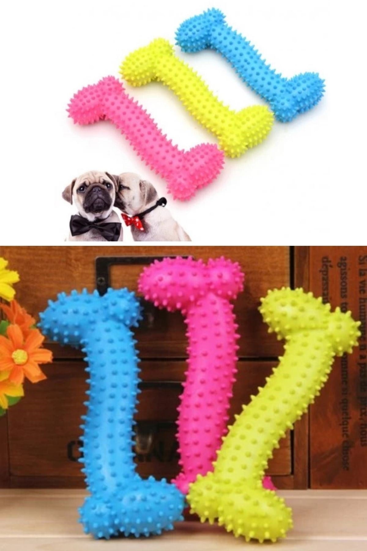 ANKAVERSE® Tiny Tırtıklı Kemik Köpek Oyuncağı